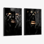 Lot: "Golden Reverence" (2x) – Verre – Image 2