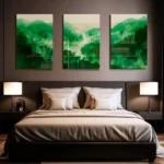 Lot: "The Green Forest" (3x) – Verre – Image 3